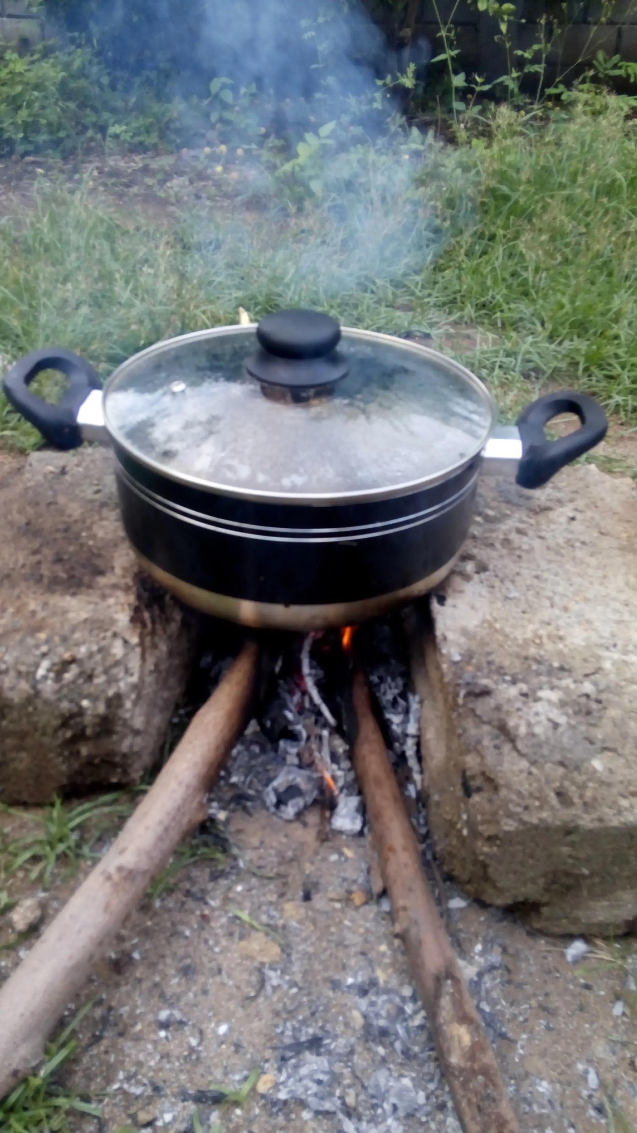 Se nos acabo el gas y tuvimos que improvisar