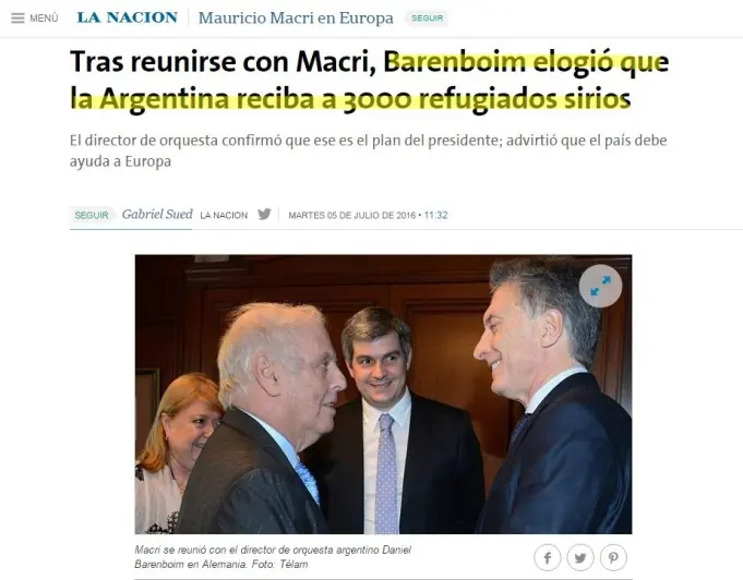 Argentina recibirá a refugiados sirios Argentina recibirá a refugiados sirios