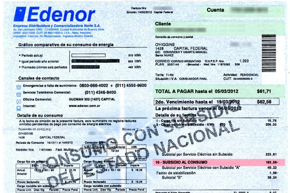 contra el aumento de las tarifas de luz