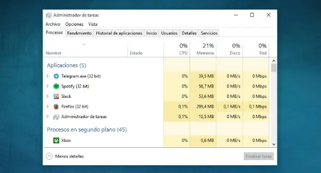 el rendimiento el rendimiento