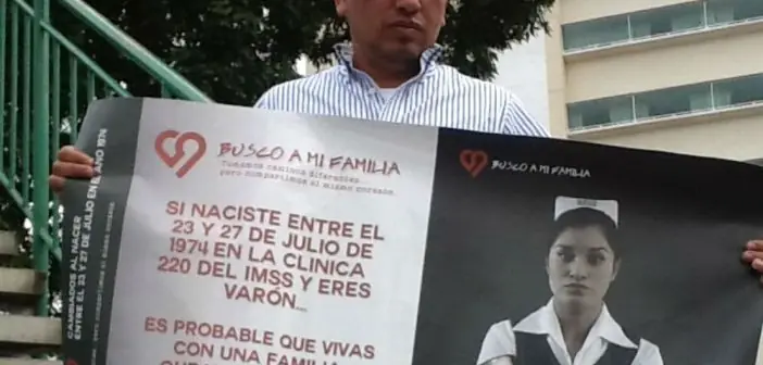 Fue cambiado al nacer y hoy busca su verdadera familia