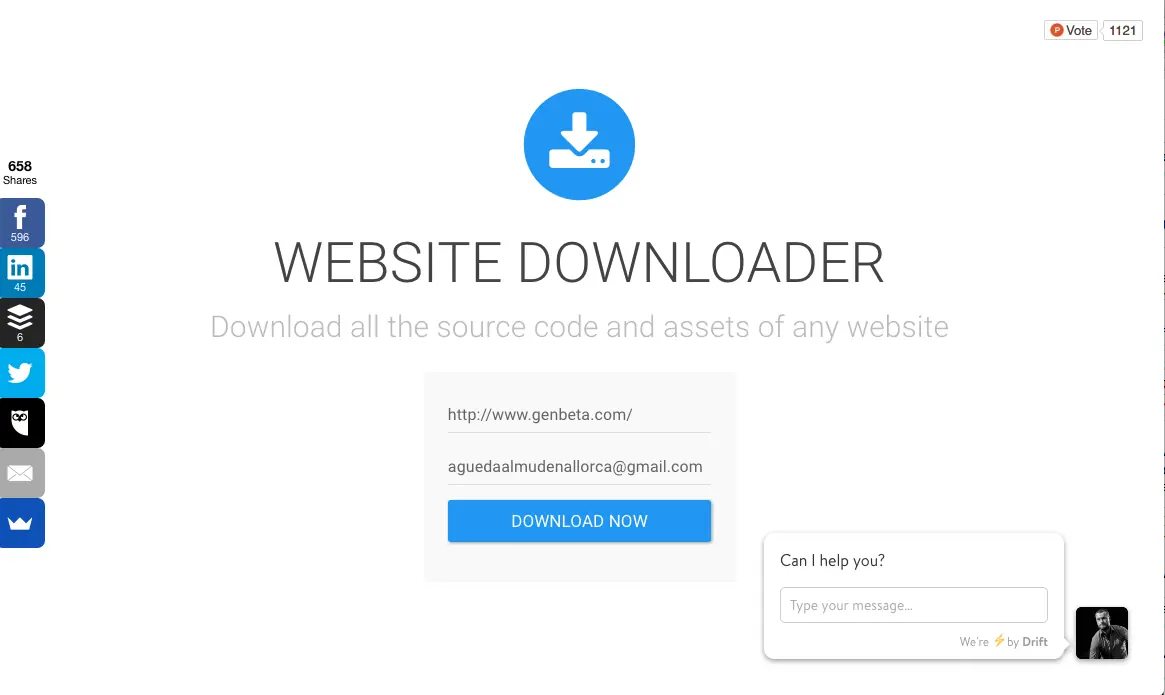 Descarga el codigo fuente de cualquier pagina web con