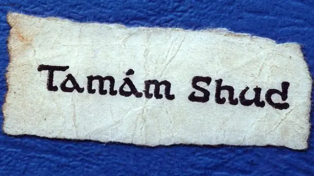 Recordando el extraño caso Tamam Shud Recordando el extraño caso Tamam Shud