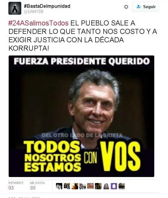 pueblo argentino a la calle