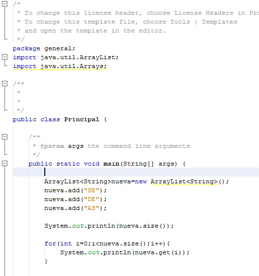 Como recorrer un ArrayList en Java