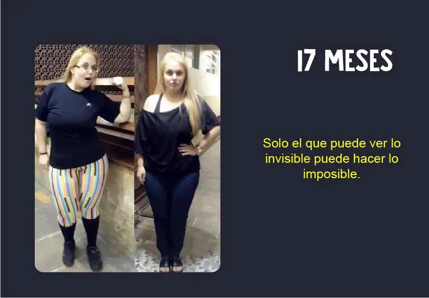 Chica cuenta su historia de como bajo de peso en 29 meses