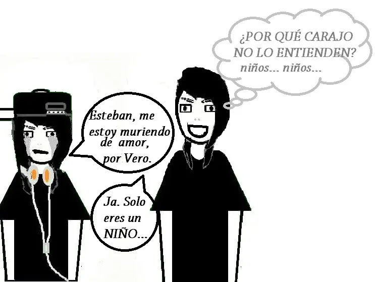 Basta de soñar, solo eres un niño.