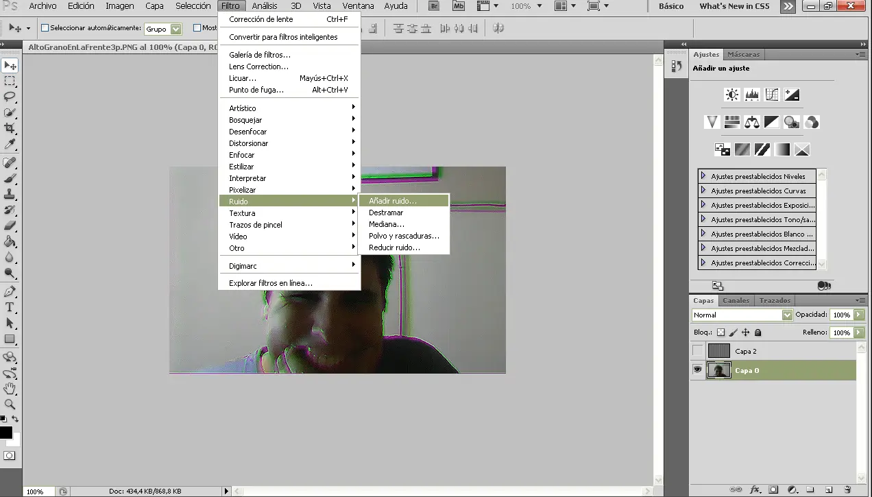 Efecto VHS con Photoshop cs5