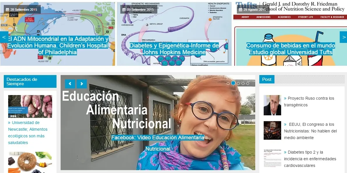 WEB de Nutrición
