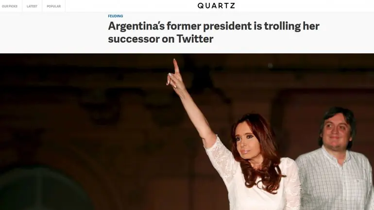 El trolling de Cristina Kirchner.