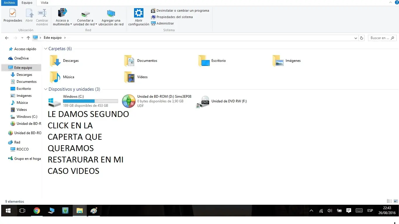 como recuperar carpetas borradas en windows 10 , 8 ,7