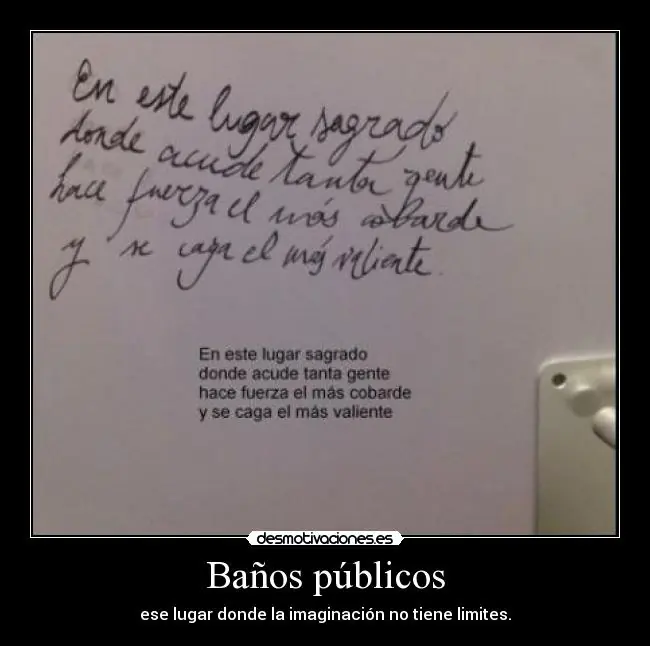frases sucias y siniestras en los baños públicos
