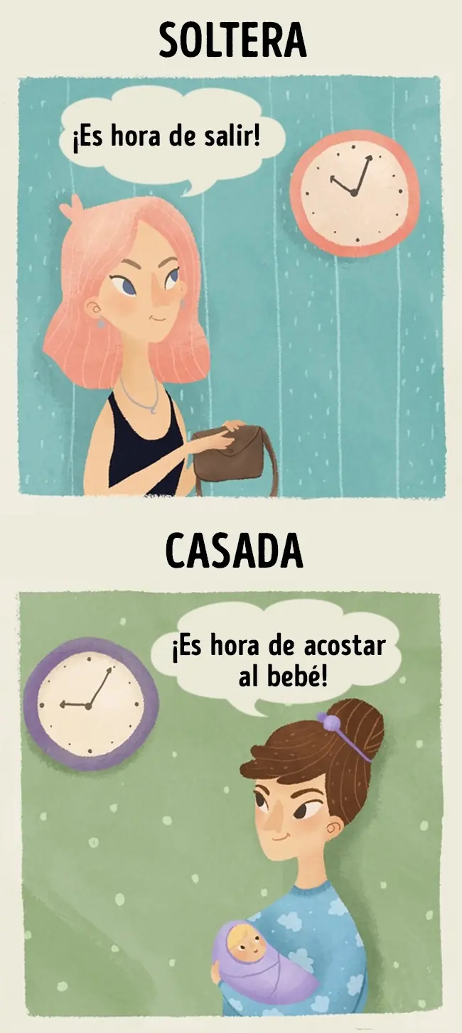 10 Diferencias entre solteras y casadas