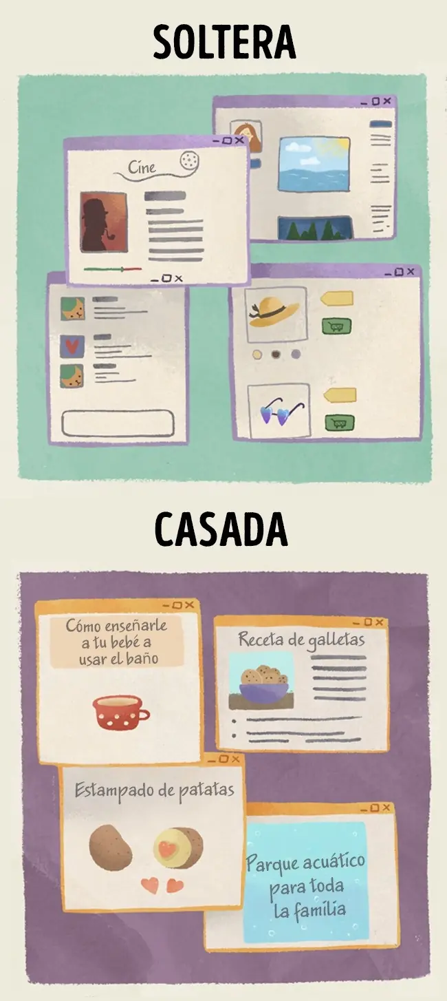 10 Diferencias entre solteras y casadas