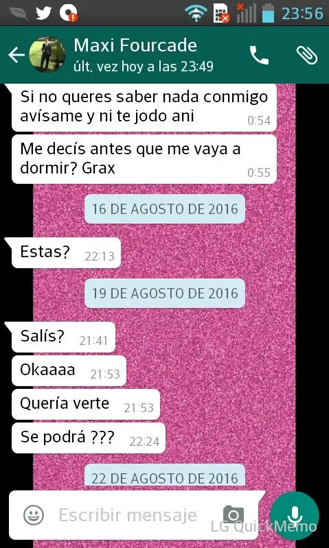 Las minas que se quería chamuyar  Fourcade