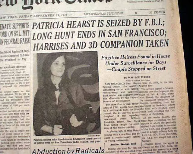 Patricia Hearst de millonaria a terrorista