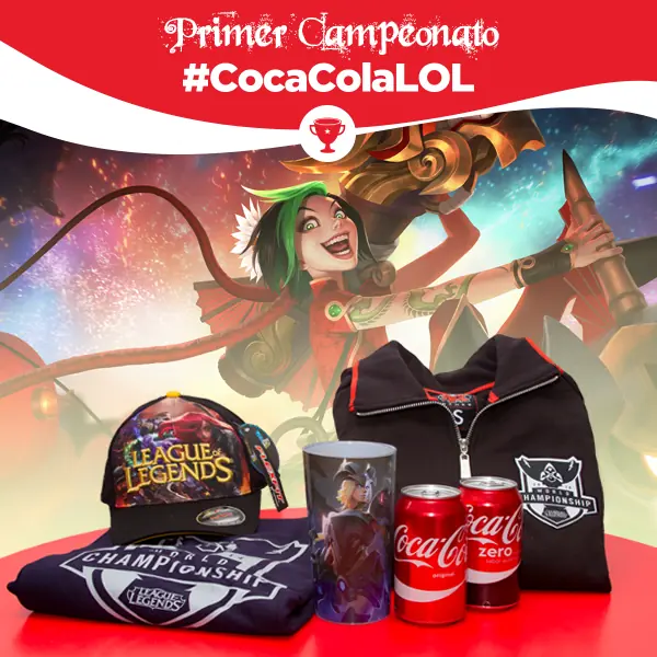 Latas de Coca-cola con diseño de Lol Llegarían A Chile!