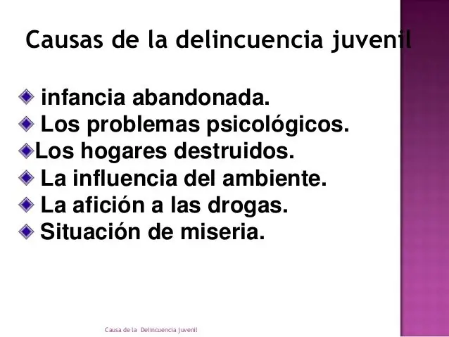 delincuencia