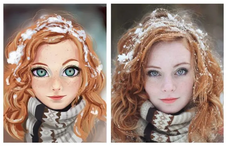 Artista ilustra a usuarios de Instagram al azar