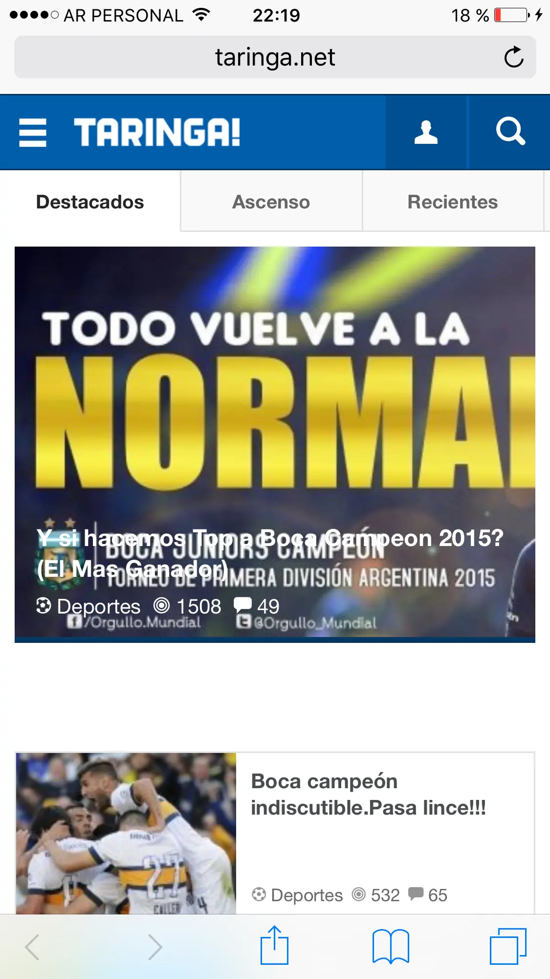 Taringa esta embrujada y te lo muestro.