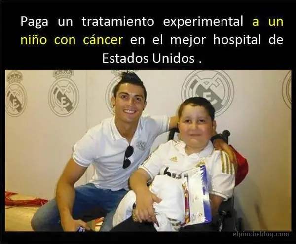 Cristiano Ronaldo guapo, millonario y un gran ser humano