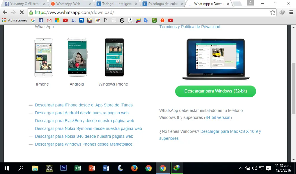 whatsapp desde la pc