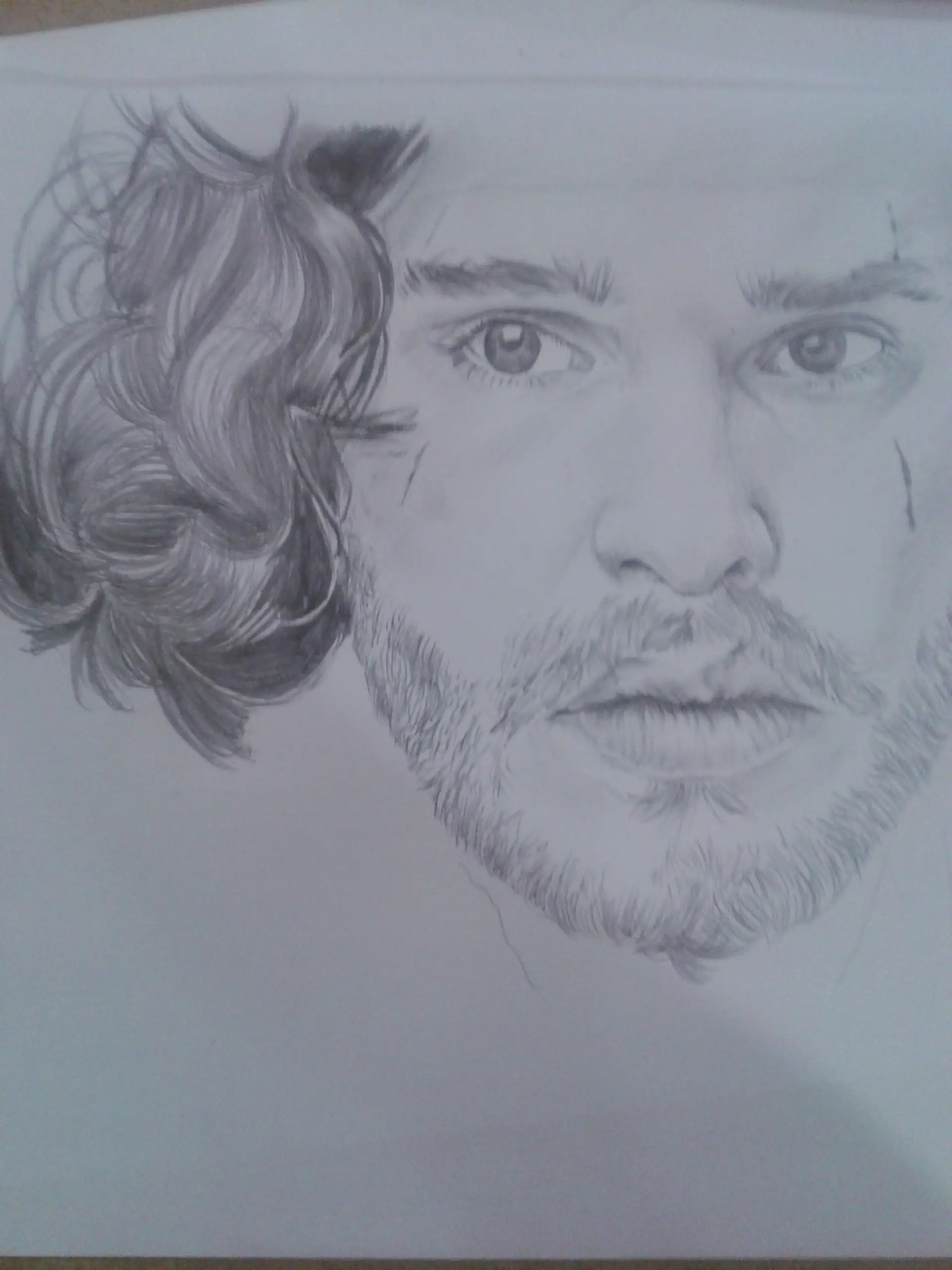 dibujo de jon snow