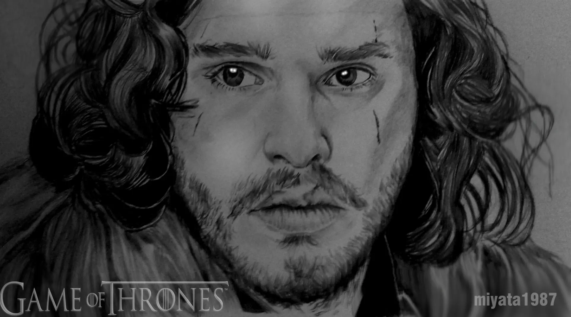 dibujo de jon snow