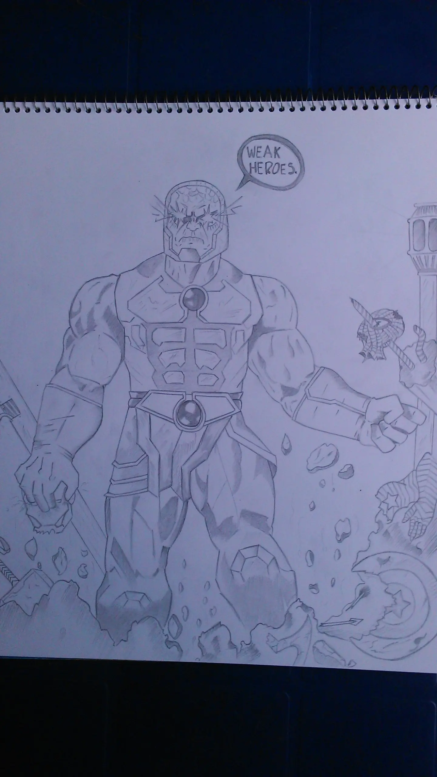 Dibuje a Darkseid (Villano-Dc comics)