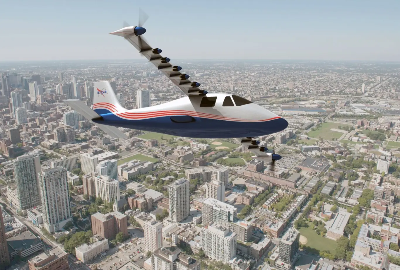 Maxwell el avión impulsado por electricidad de la NASA