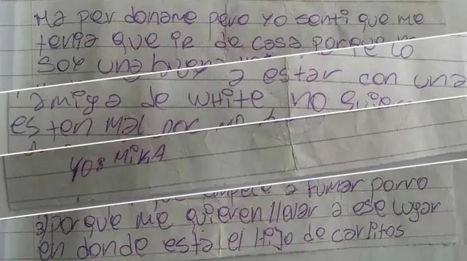 La cruda carta que dejó Micaela antes de irse de su casa