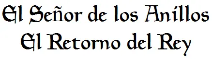 el senor de los anillos el senor de los anillos
