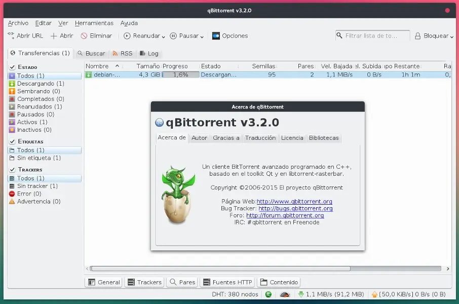 Disponible qBittorrent 3.2.0