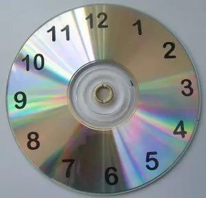 reloj con cd