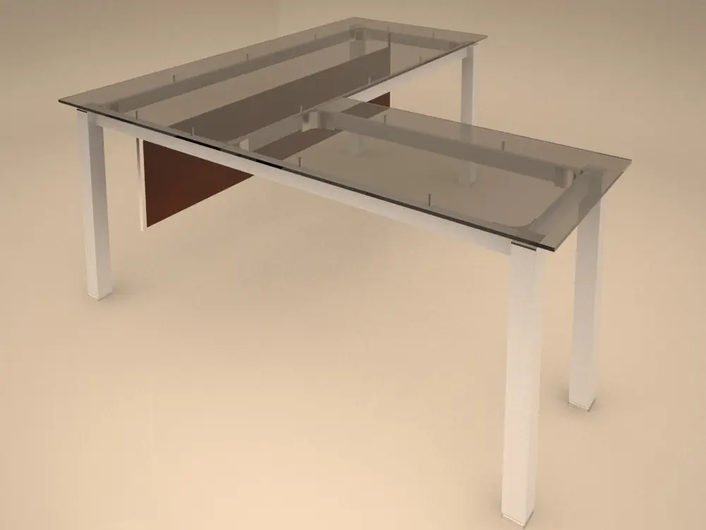 Render oficina minimalista/brutalista(3dsMax,Vray,Photoshop)