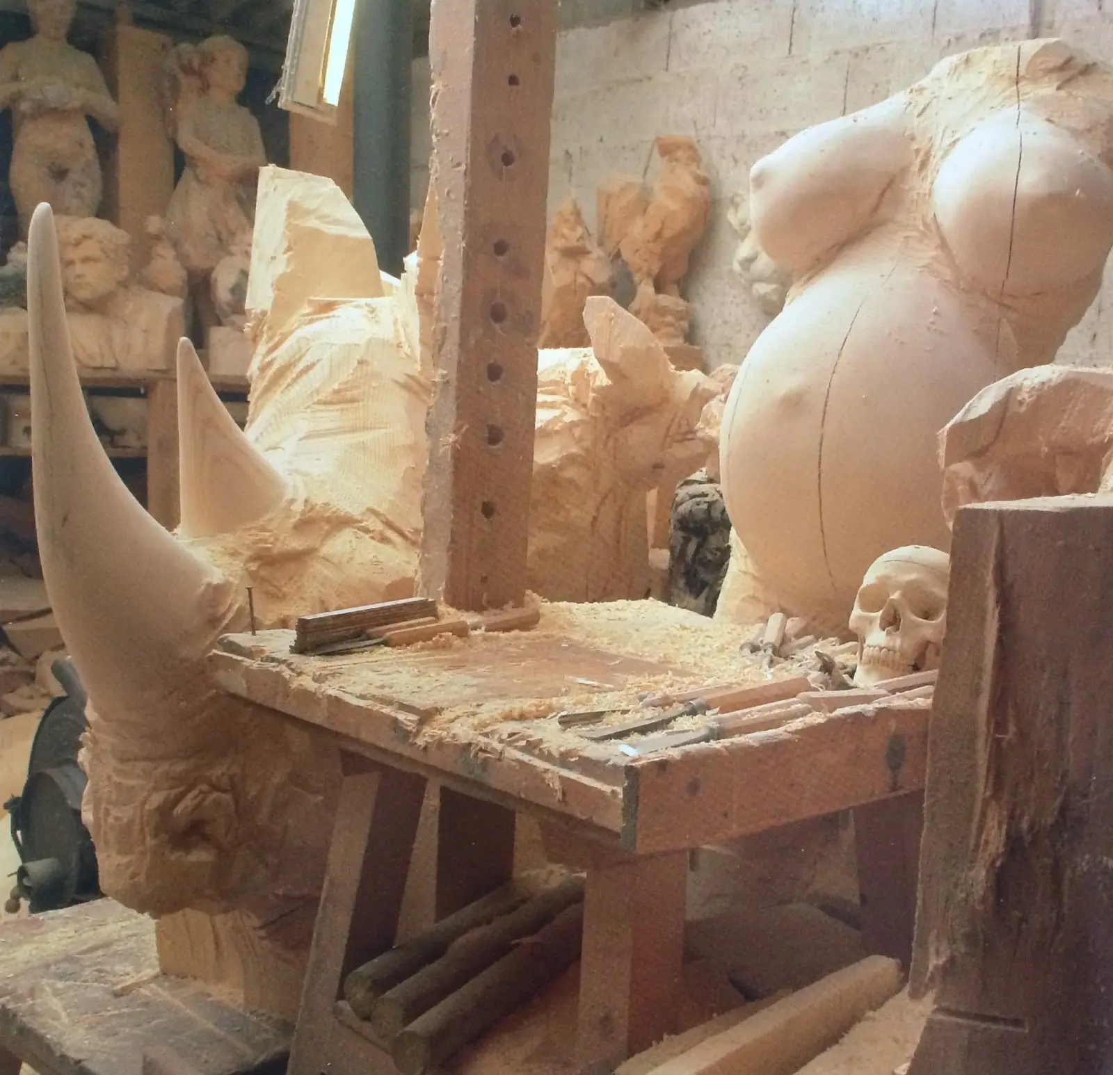 Las tallas en madera de Jurgen Lingl Rebetez