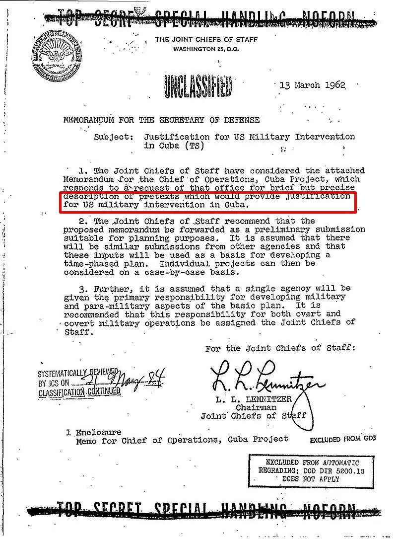 Operación secreta Northwoods [E.E.U.U.]