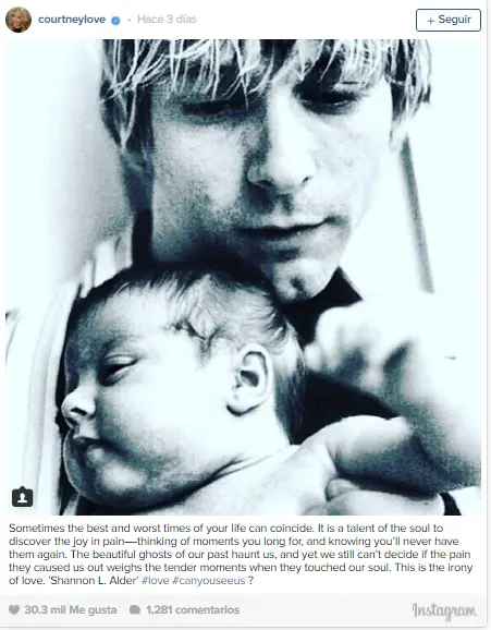 Kurt Cobain: Publicación de Courtney Love indignó a sus fans