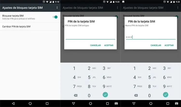 pin de la tarjeta sim