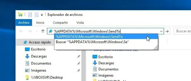 menu contextual windows 10