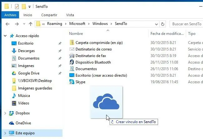 menu contextual de windows