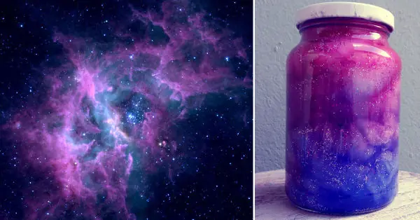 Crea tu propia nebulosa en un frasco de vidrio