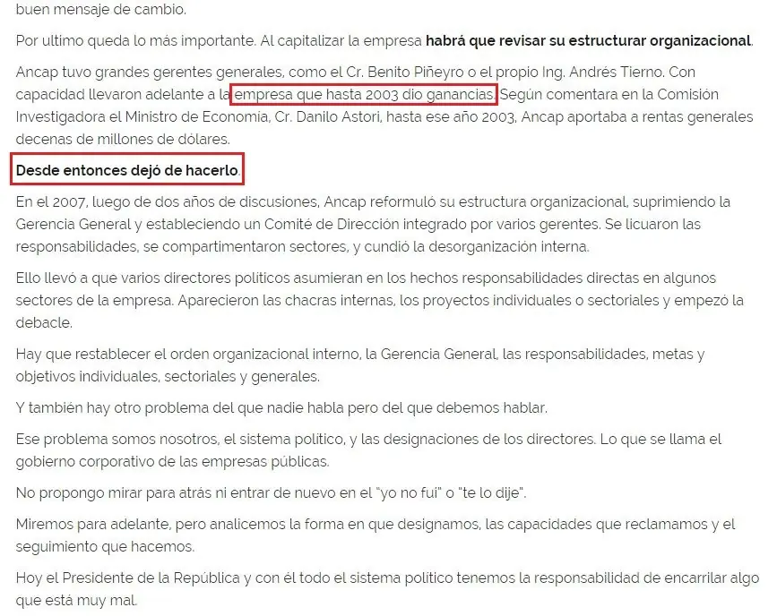 Uruguay - Pedro: ancap del fa, $alvar o cerrar?