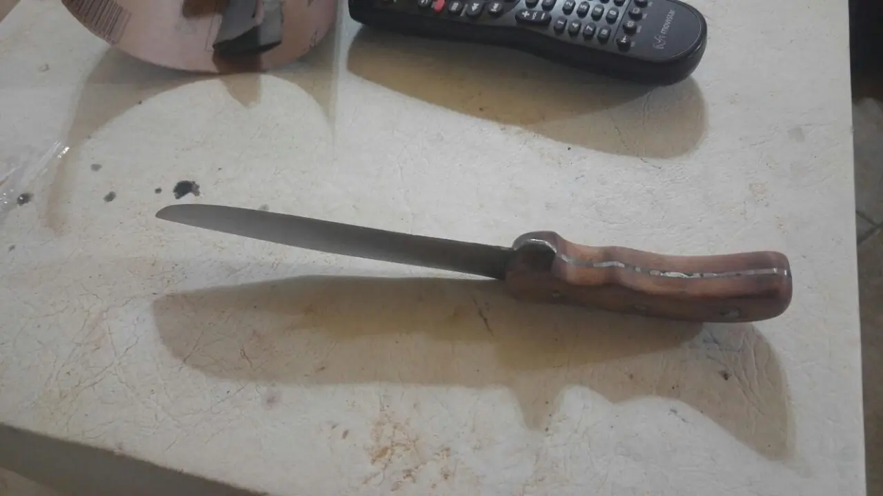 hice mi cuchillo y se los muestro