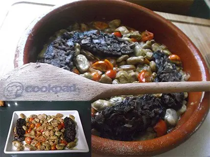 Habas con morcilla