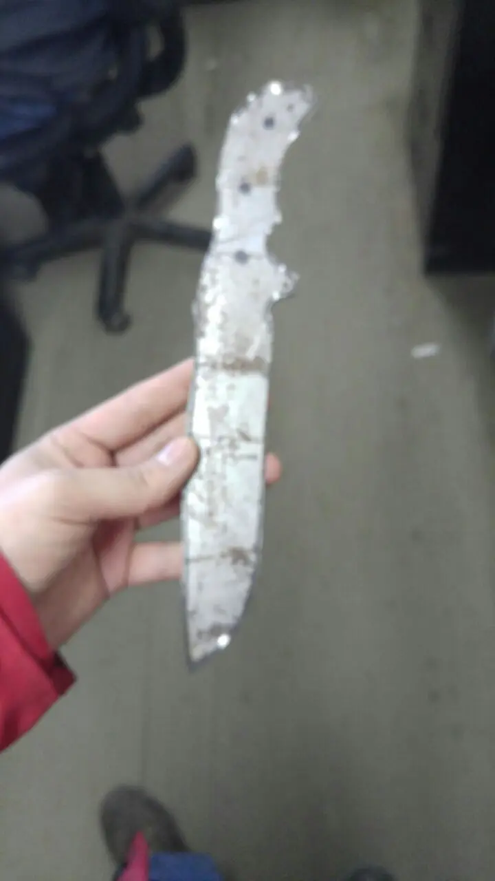 hice mi cuchillo y se los muestro