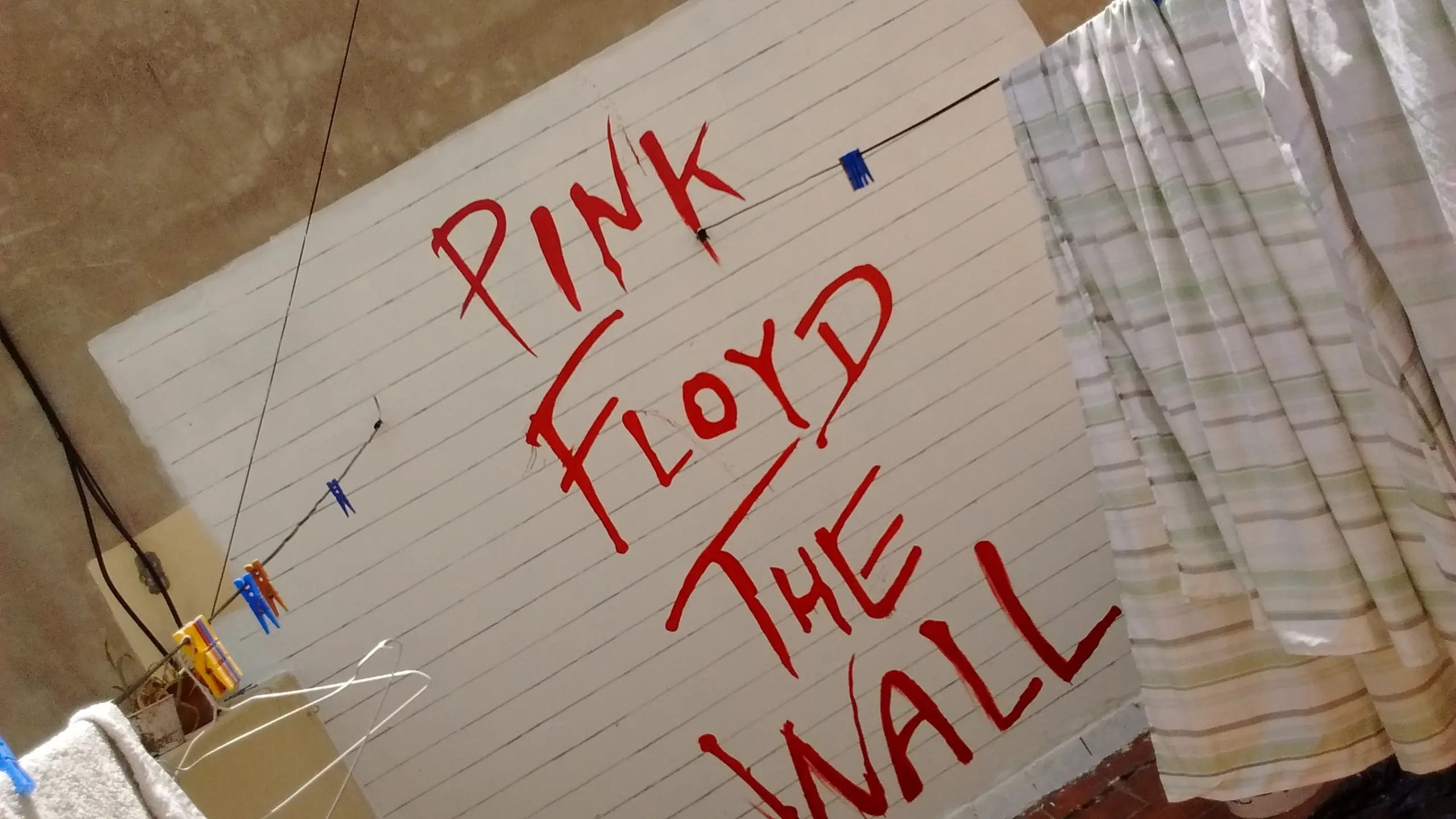 the wall
