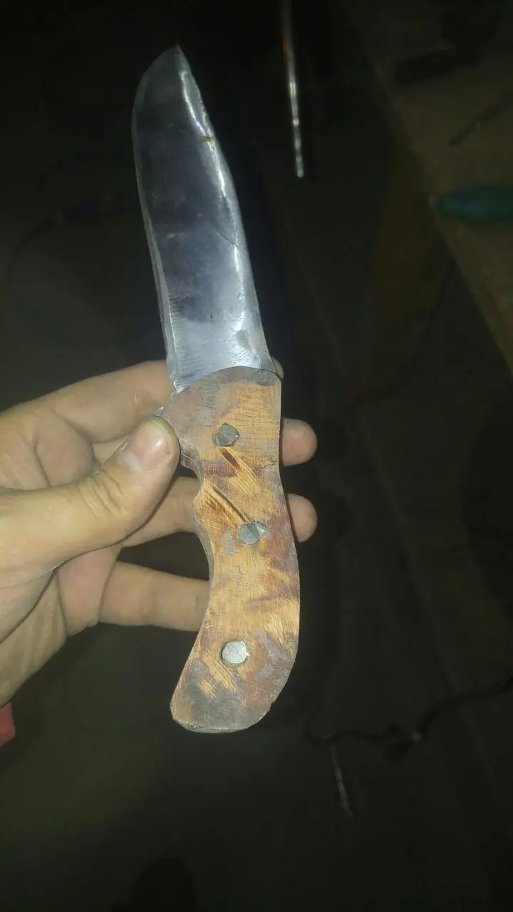 hice mi cuchillo y se los muestro