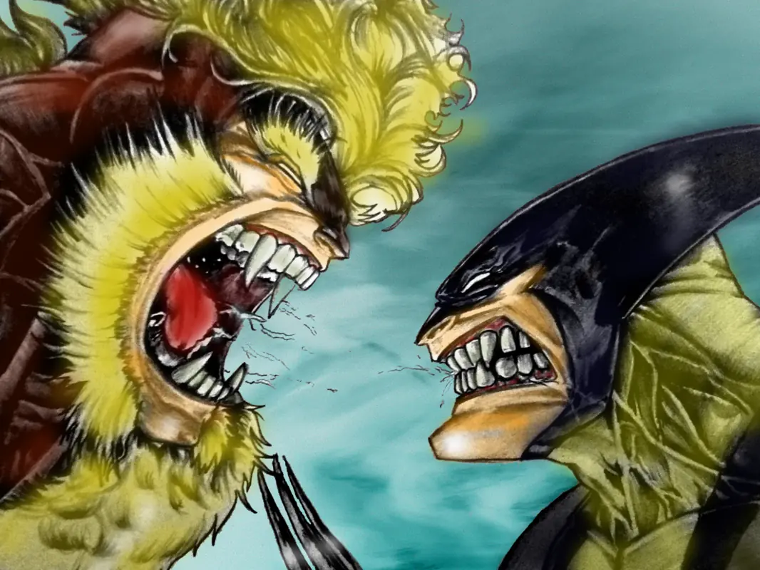 [Dibujo certificado] Wolverine vs Sabretooth