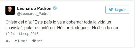 Vzla:"Este pais lo gobernara toda la vida un Chavista"
